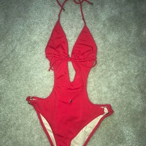 Bright red VS sexy one piece swimsuit